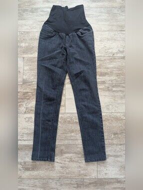Motherhood Maternity Black Skinny Jeans with Stretch Panel